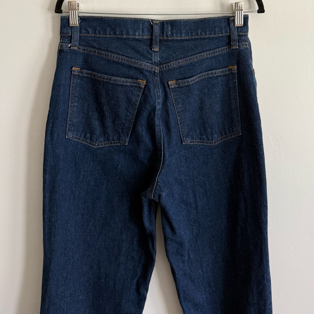 Abercrombie & Fitch Dark Blue Straight Leg Jeans - Picture 7 of 8